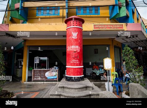 betong thailand 13th aug 2023 view of the largest mailbox in thailand in the center of