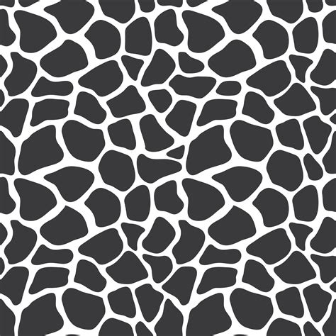 Vector Seamless Pattern With Giraffe Skin Texture Repeating Giraffe