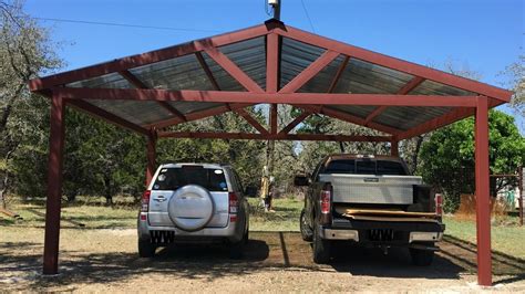 Design and build your affordable, double galvanized steel frame carport or enclosed metal garage using our online buildid tool. A Metal Carport Build - GarageSpot