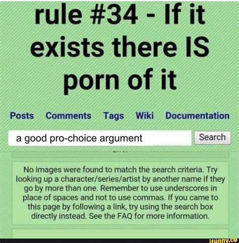 Rule 34 If It Exists There Is Porn Of It Posts Comments Tags Wiki Documentation A Good Pro