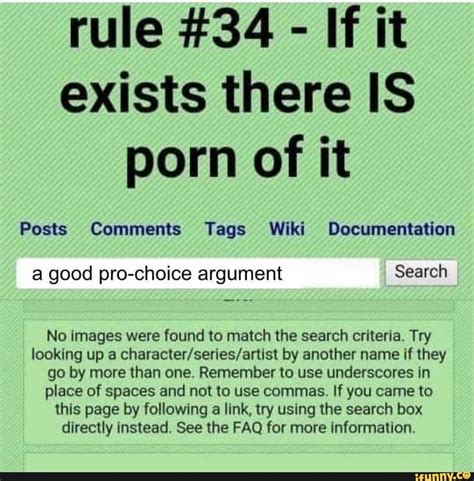 Rule If It Exists There IS Porn Of It Posts Comments Tags Wiki Documentation A Good Pro