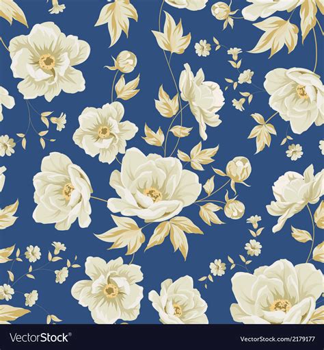 Design Of Vintage Floral Pattern Royalty Free Vector Image