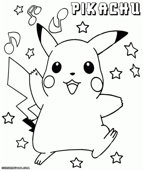 20 Free Printable Pikachu Coloring Pages