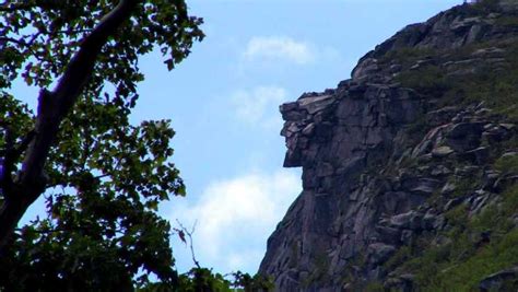 The Old Man Of The Mountain Was A Famous Geological Feature Located In