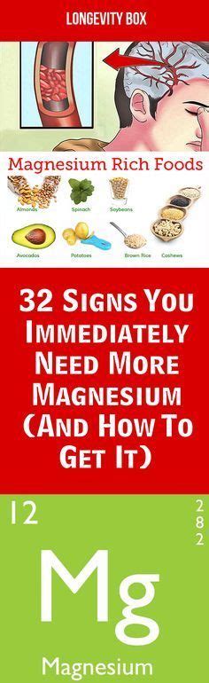 32 signs you immediately need more magnesium health health tips for women holistic health