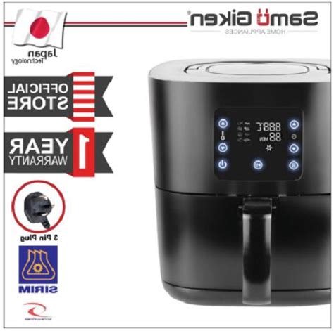 All categories kitchen appliances air fryer baby & mummy product home appliances vacuum cleaner air purifier humidifier & dehumidifier pressure cooker blender kettle induction cooker multifunctional cooker thermal flask food processor breast pump. SAMU GIKEN Digital Air Fryer with Touch Control