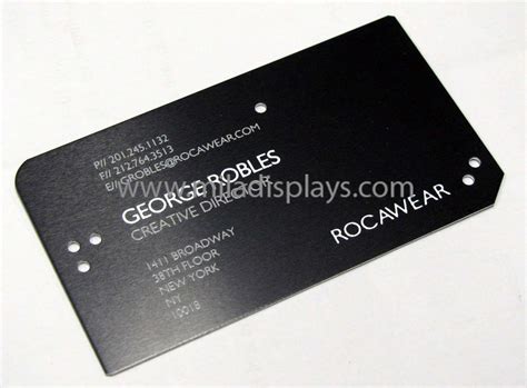 This aluminum business card is ideal for laser engraving and marking. Metal Cards, Brass Cards, Aluminum Cards, Metal Membership ...