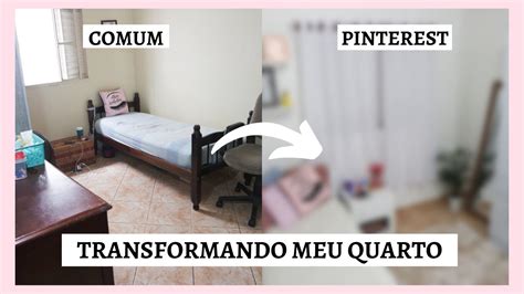 Transformando Meu Quarto De Comum Para Pinterest Ana Moraes Youtube