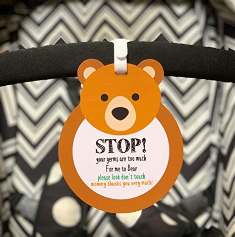 Bear Stopplease Lookdont Touch Baby Sign Tag Girl Sign Newborn
