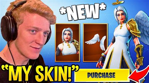 Tfue Buys And Mains New Ark Angel Skin Legendary Fortnite Funny