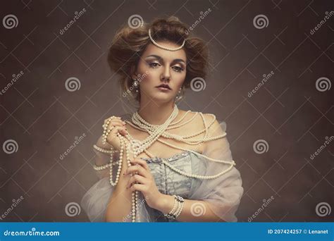 Aristocratic Woman Paintery Looking Photo Stock Image Image Of Fairy