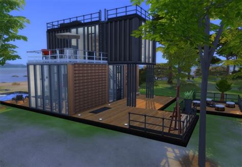 Modern Style Container House N03 By Fivextreme At Tsr Sims 4 Updates