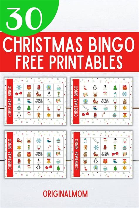 30 Free Printable Christmas Bingo Cards Printable Christmas Bingo