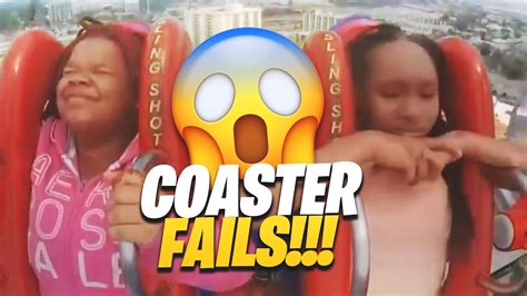 Funniest Roller Coaster Reactionsfails Amazing Youtube
