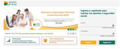 El punto de vista de aportes en linea es una forma de soluciones directamente para los usuarios de una forma renovadora, con el fin de que. Aportes en línea: Pago de la planilla en línea
