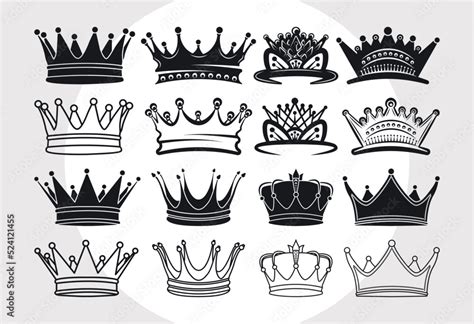 Fotomural Royal Crown Svg Cut File Crown Svg Princess Crown Svg