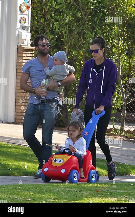 Alessandra Ambrosio Her Fiance Jamie Mazur And Their Two Children