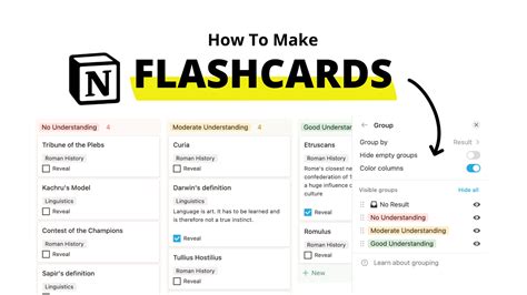 Free Notion Template How To Make Flashcards — Red Gregory