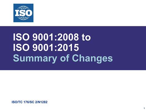 Pdf Iso 90012008 To Iso 90012015 Summary Of Changes · Iso 90012015