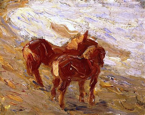 Arte Franz Marc Red Horses