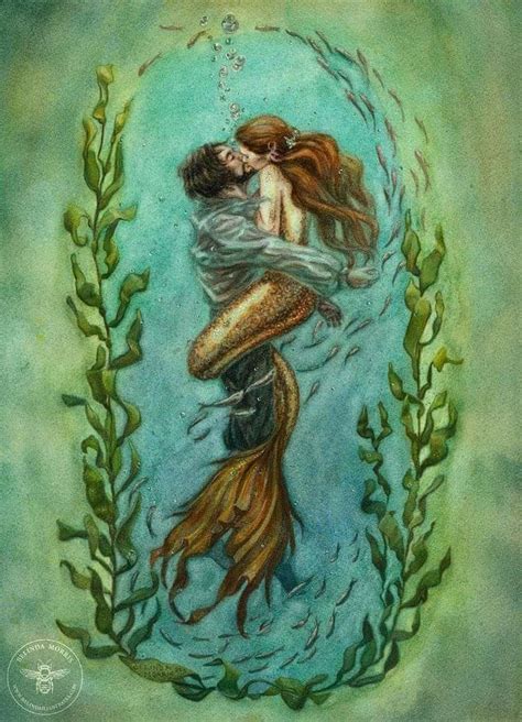 Drowning In Love Mermaid Artwork Mermaid Drawings Mermaid Tattoos