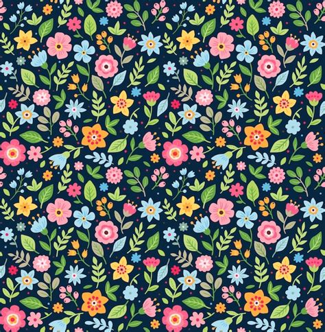 Premium Vector Cute Floral Pattern In The Small Flower Ditsy Print