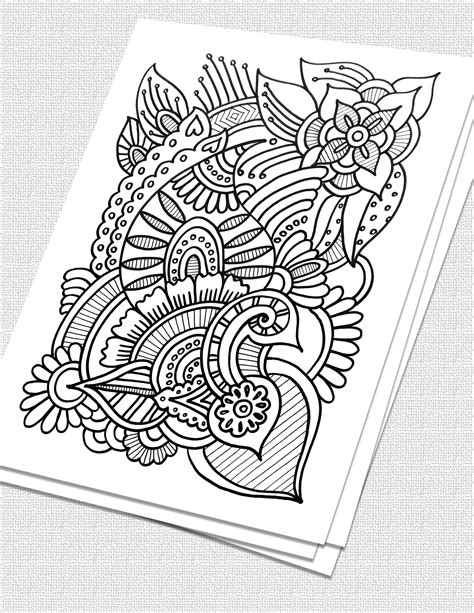 Intricate Designs Coloring Pages For Adults