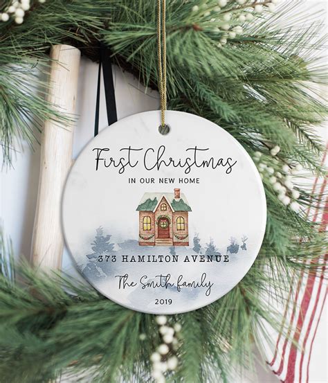 Personalized First Christmas Ornaments New Home Christmas  Etsy