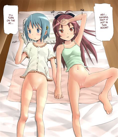 Rule 34 2girls Blue Hair Bottomless Breasts Casual Female Futon Hard