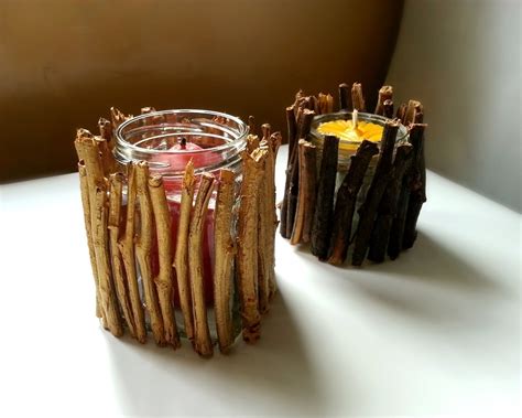 Rustic Candle Holders · How To Make A Votive Candle Holder · Home