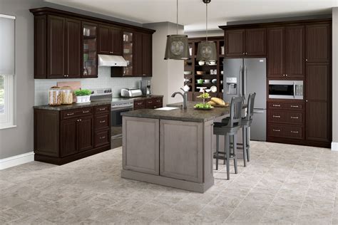 Labor costs range from $50 to $250 per linear foot depending on whether you decide on stock or custom cabinetry. Cardell Kitchen Cabinets - Knowlton Cherry in Peppercorn