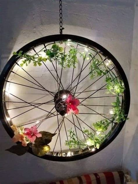 40 Bicycle Wheel Wreath Ideas That Look Absolutely Stunning Bicycle