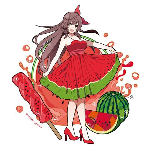 Pin by Raikerian on Anime | Watermelon cartoon, Watermelon art