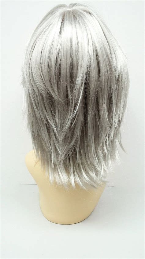 See our photo gallery to pick the best style. 12 inch Silver Grey Shag Style Wig. Straight and Layered w ...