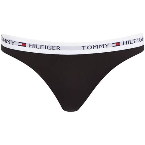 Tommy Hilfiger Womens Cotton Bikini Briefs Iconic Black Womens