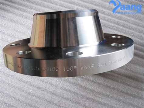 Ansi B165 F304l Forged Stainless Steel Wnrf Flanges Sch40 Dn100 Yaang