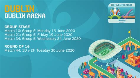 The tournament, being held in 11 cities in 11 uefa countries, was originally scheduled from 12 june to 12 july 2020. UEFA Confirm Dates For Euro 2020 Games In Dublin | Balls.ie