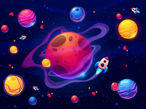 Cartoon Colorful Galaxy By Jillashakthi On Dribbble