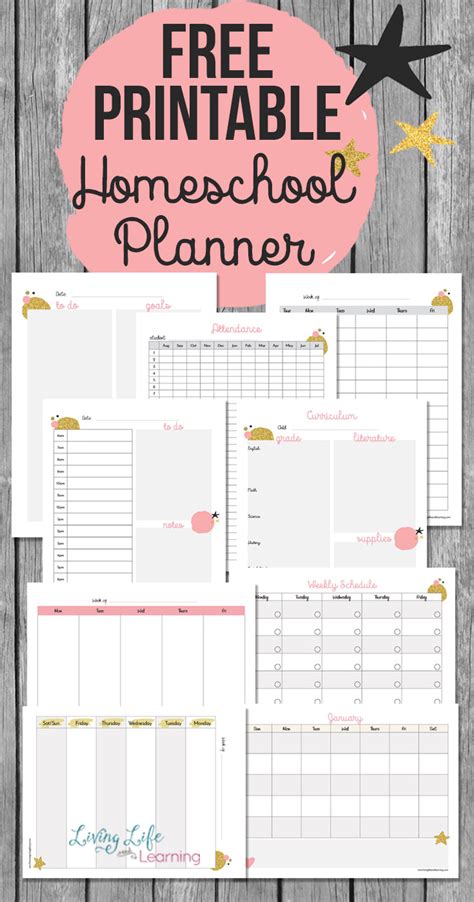 Free Printable Homeschool Planner Pages Printable Templates