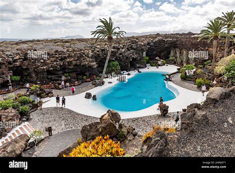 Tropical Garden With Swimming Pooljameos Del Aguaart And Cultural
