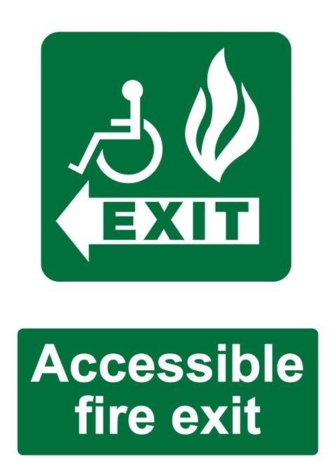 Free Signage Uk Printable Fire Evacuation And Escape Signs
