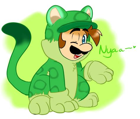 Cat Actually Cheetah Luigi By Raygirl12 On Deviantart