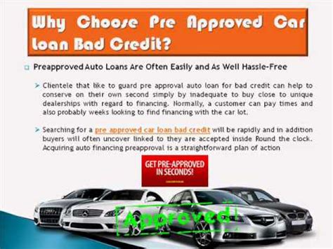 While not a type of personal loan, a student loan may meet your needs if you're trying to pay for education costs guarantees without approval: Car Loan Pre Approval With Bad Credit And No Down Payment ...