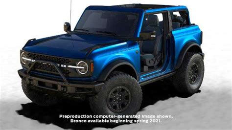 2021 Ford Bronco Warthograptor Getting 37 Inch Tires Lightning Blue