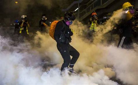 Second Night Of Tear Gas As Hong Kong Protesters Defy China Warnings