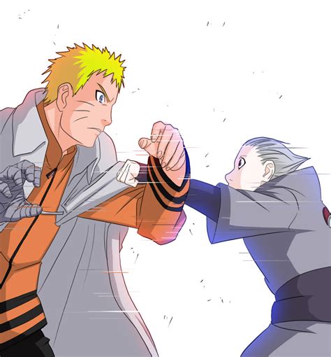 Naruto Gaiden Manga 9 Naruto Vs Shin Coloreado By Mekanel On Deviantart
