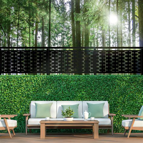Mayeerty 6 Ft H X 4 Ft W Metal Privacy Screen And Reviews Wayfair