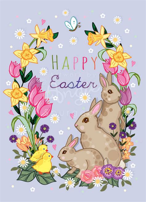 Happy April Happy Easter Angie Spurgeon Illustration And Design