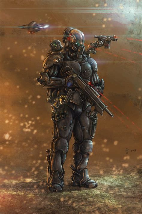 Space Marine By Thylacinee Sci Fi Armor Power Armor Combat Armor