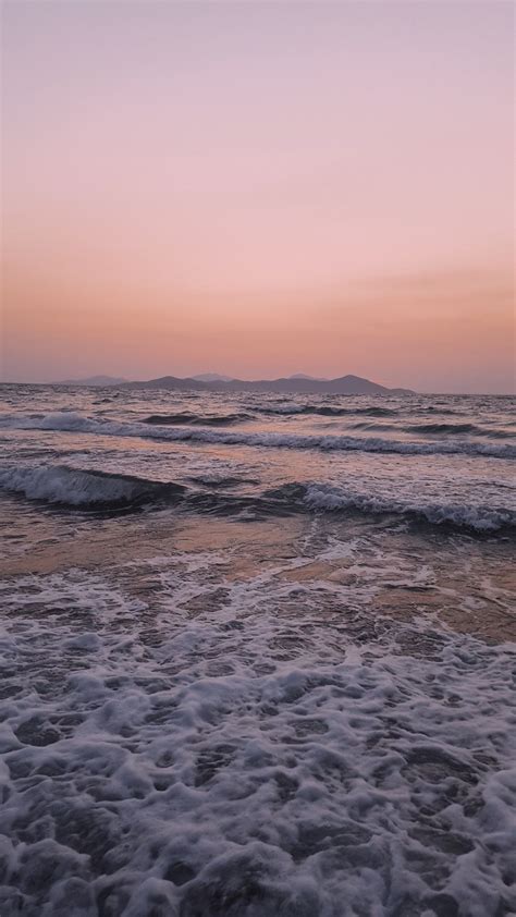 Beach Vibes Ocean Vibes Beach Sunset Wallpaper Scenery Wallpaper